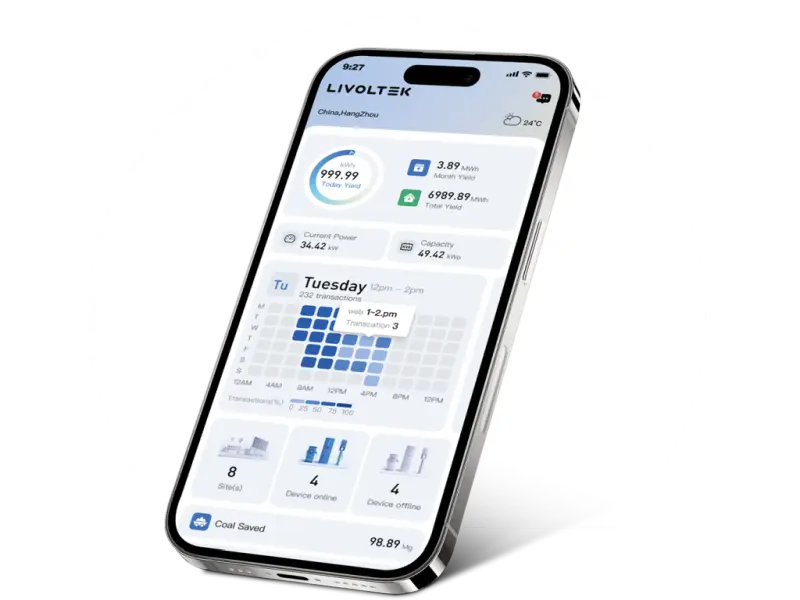 Livoltek Energy Monitoring App Interface