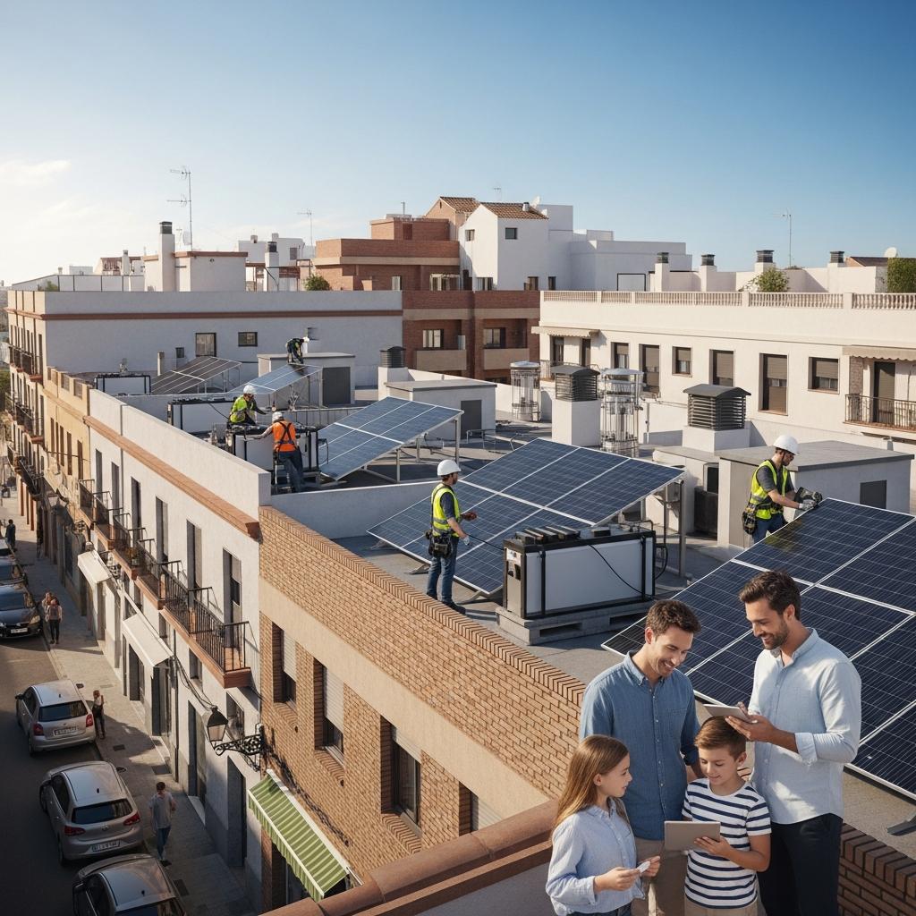Autoconsumo colectivo a 5 km y nuevas reglas del juego: lo que cambia para tu tejado en Málaga